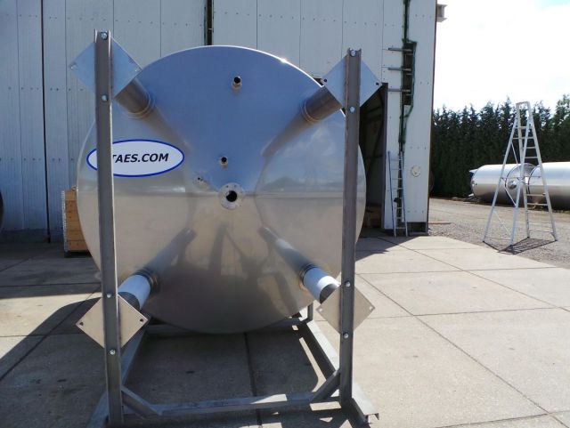 1 x 10.5m³ V4A; Mischbehälter; Vertikal; Wärmetauscher; Ruhrwerke Dissolver