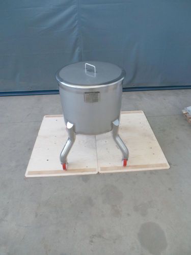 1 x 150L V2A; einwandige Transportbehälter auf Rädern