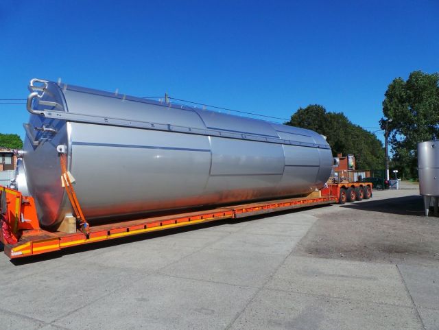 1 x 100m³ V2A; Isolierten Behälter; Wärmetauscher; Vertikal