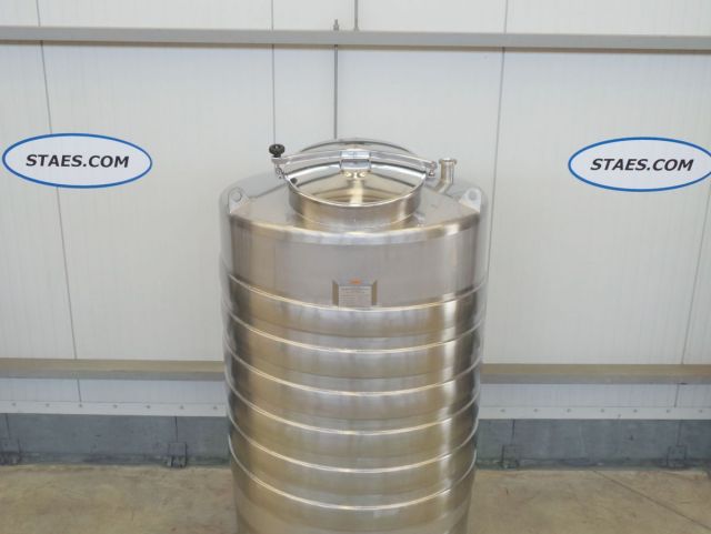 2 x 1.480L - 12 US bbl - 390 US gal AISI316; stainless-steel tanks; heat-exchanger; vertical; conical bottom