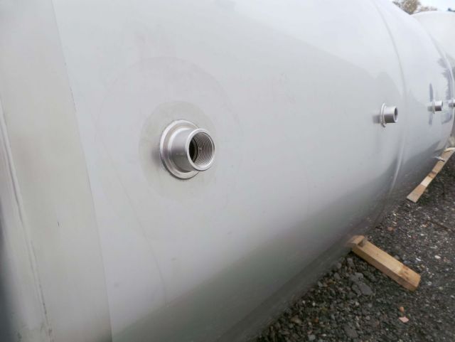 2 x 3.300L - 27 US bbl -  870 US gal - AISI316; stainless-steel storage-tank; insulated; vertical on legs