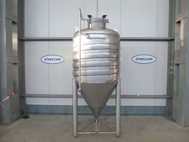 3 x 1.500L - 12 US bbl - 396 US gal - AISI304; CCT beer fermentors; fermentation tank for beer; heat exchanger