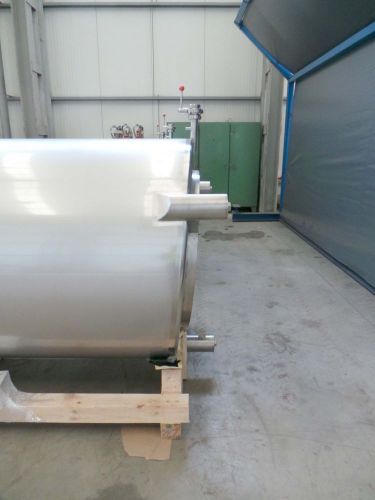 3 x 3.6m³ AISI304; roestvrijstalen opslagtank; roerwerk; vertikaal