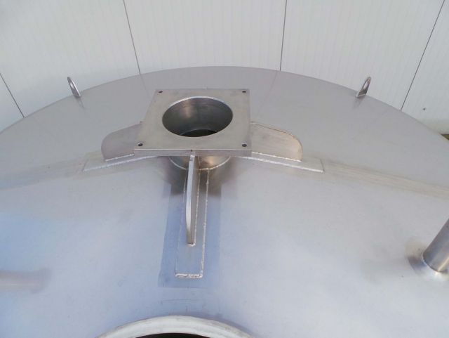 1 x 3.400L - 28.5 US bbl - 900 US gal - AISI304; stainless-steel storage tank; vertical; single jacketed