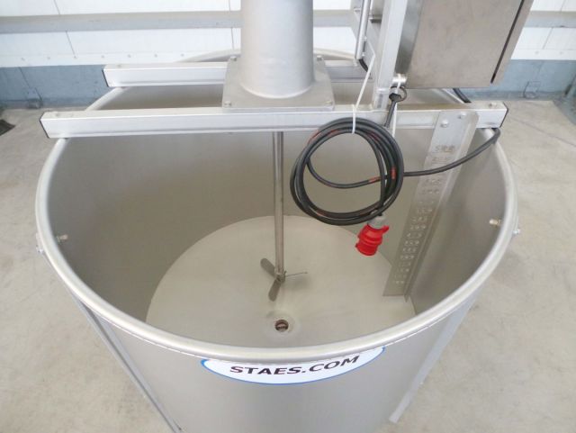 1 x 500L V2A; Mischbehälter; Schnelläufer Rührwerk