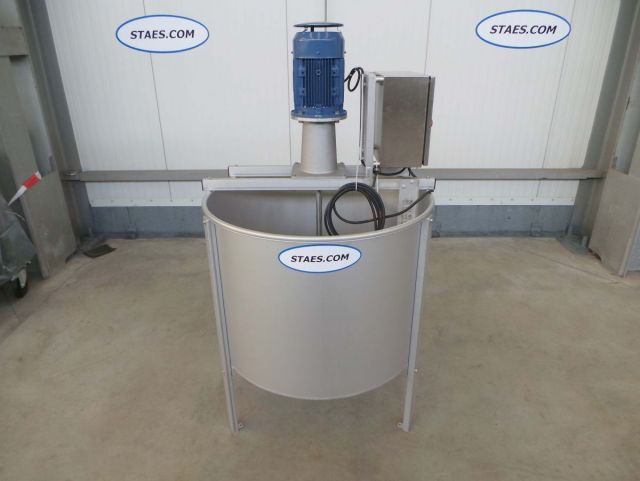1 x 500L V2A; Mischbehälter; Schnelläufer Rührwerk