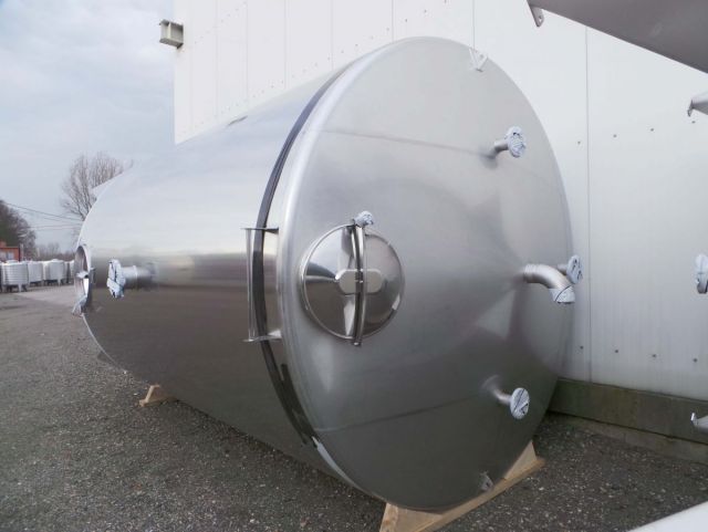 2 x 30m³ V2A; Edelstahl Behälter; Einwandig; Stehend; Konisch auf Füssen