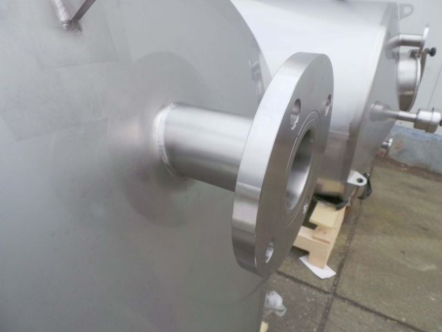 2 x 4m³ V2A; Edelstahl Behälter; Stehend; Einwandig & 1 x 52m³ Polyester(GFK) tank, mit Zertifikat für Lebensmittel