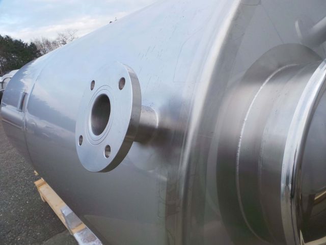 2 x 4m³ V2A; Edelstahl Behälter; Stehend; Einwandig & 1 x 52m³ Polyester(GFK) tank, mit Zertifikat für Lebensmittel