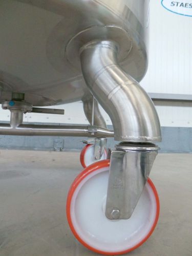 1 x 310L V4A; Edelstahl Mischbehälter; Wärmetauscher; isoliert