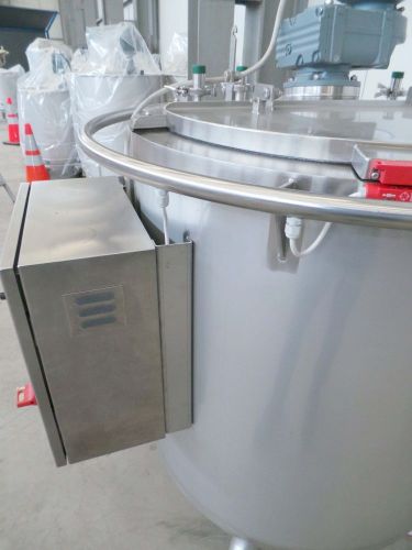 1 x 310L V4A; Edelstahl Mischbehälter; Wärmetauscher; isoliert