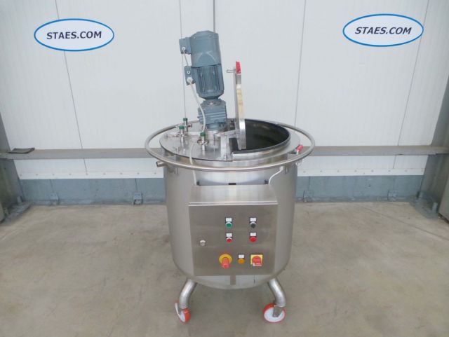 1 x 310L V4A; Edelstahl Mischbehälter; Wärmetauscher; isoliert