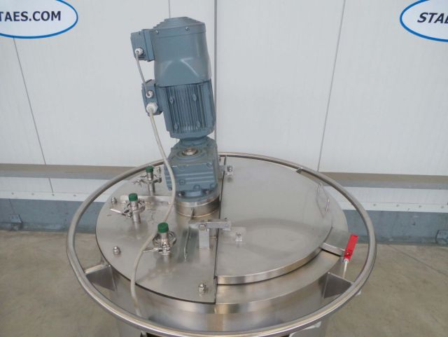 1 x 310L V4A; Edelstahl Mischbehälter; Wärmetauscher; isoliert