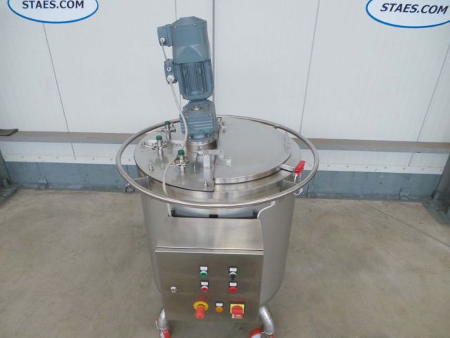 1 x 310L V4A; Edelstahl Mischbehälter; Wärmetauscher; isoliert