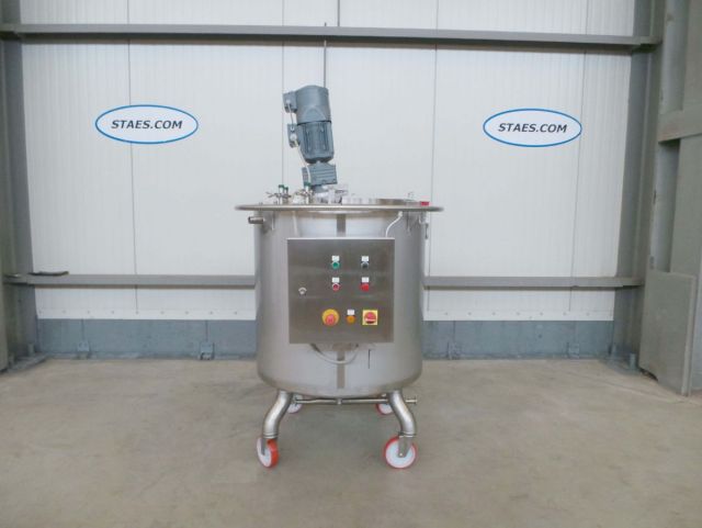 1 x 310L V4A; Edelstahl Mischbehälter; Wärmetauscher; isoliert