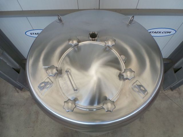 1 x 5.3m³ & 1 x 2.1m³ AISI304 Stainless Steel pressure tanks; PED - CE; 10% RX; EN 13445
