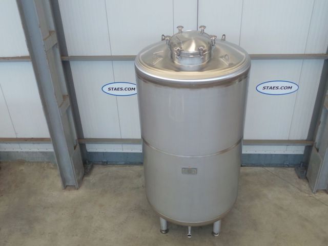 1 x 5.3m³ & 1 x 2.1m³ AISI304 Stainless Steel pressure tanks; PED - CE; 10% RX; EN 13445