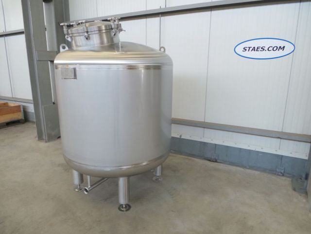 1 x 5.3m³ & 1 x 2.1m³ AISI304 Stainless Steel pressure tanks; PED - CE; 10% RX; EN 13445