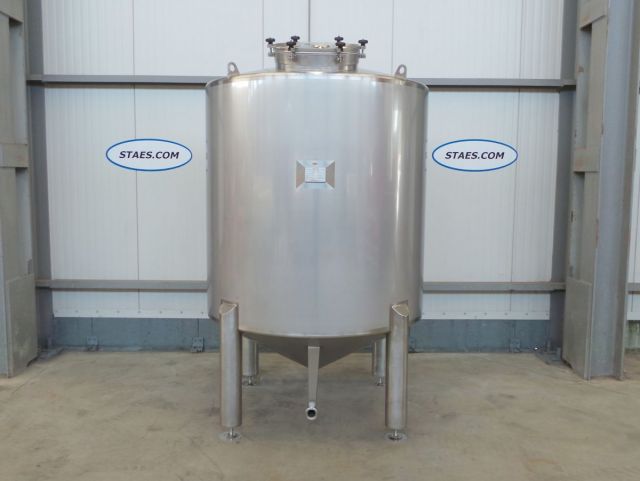 2 x 3m³ AISI304; RVS inox druktanks voor 0.3 bar