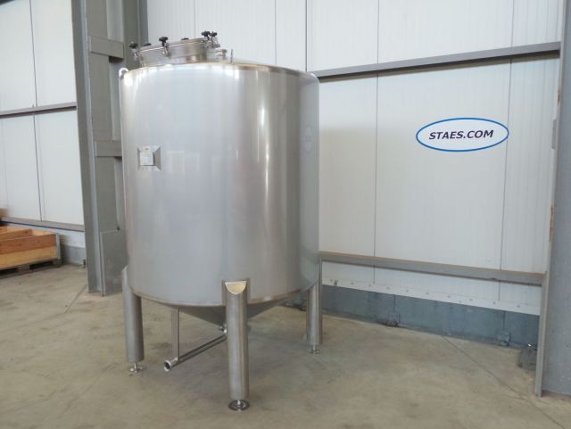 2 x 3m³ AISI304; RVS inox druktanks voor 0.3 bar