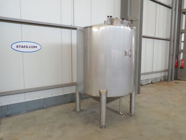 2 x 3m³ AISI304; RVS inox druktanks voor 0.3 bar