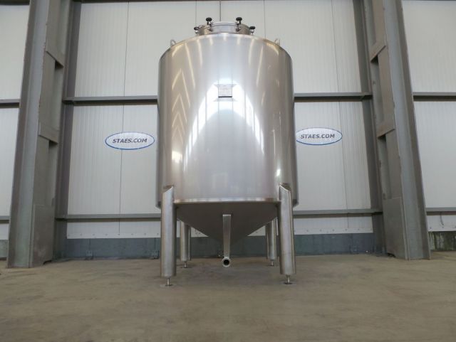 2 x 3m³ AISI304; RVS inox druktanks voor 0.3 bar