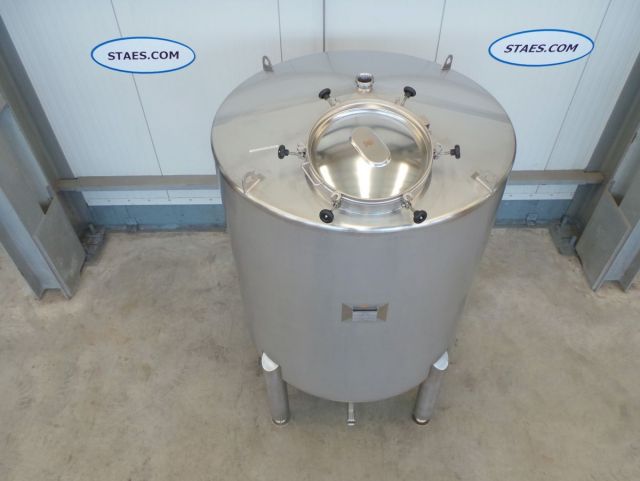 2 x 3m³ AISI304; RVS inox druktanks voor 0.3 bar