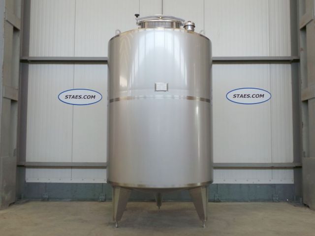 1 x 2.5m³ AISI304; roestvrijstalen geisoleerde opslagtank