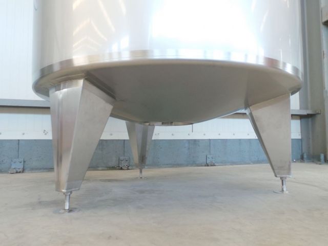 1 x 2.5m³ AISI304; roestvrijstalen geisoleerde opslagtank