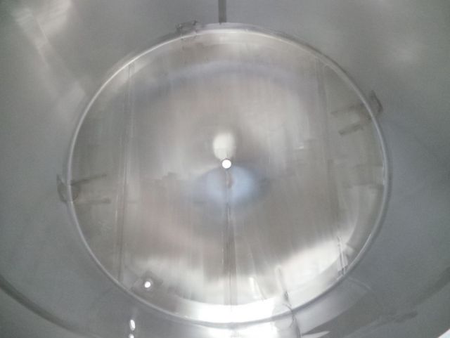 1 x 6m³ AISI316; Edelstahl Behälter auf Fussen