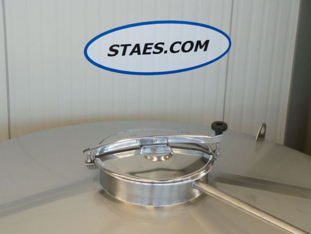 1 x 3.6m³ AISI304 stainless-steel storage tank & 1 x 3m³ AISI304 BBT pressure tank; PED CE TüV; 10% Rx