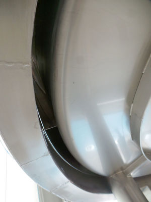 1 x 1.5m³ bier kookketel; brouwketel; geisoleerd met schouw voor gasdampen