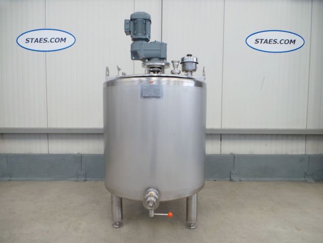 1 x 290L AISI304 roestvrijstalen mengtank; warmtewisselaar; isolatie