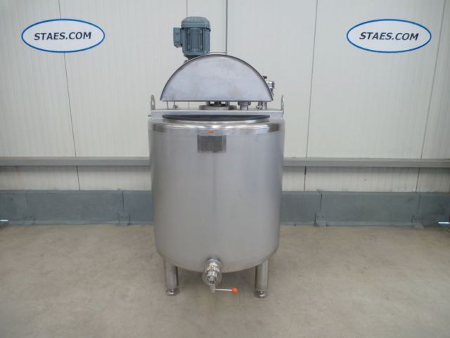 1 x 290L AISI304 roestvrijstalen mengtank; warmtewisselaar; isolatie