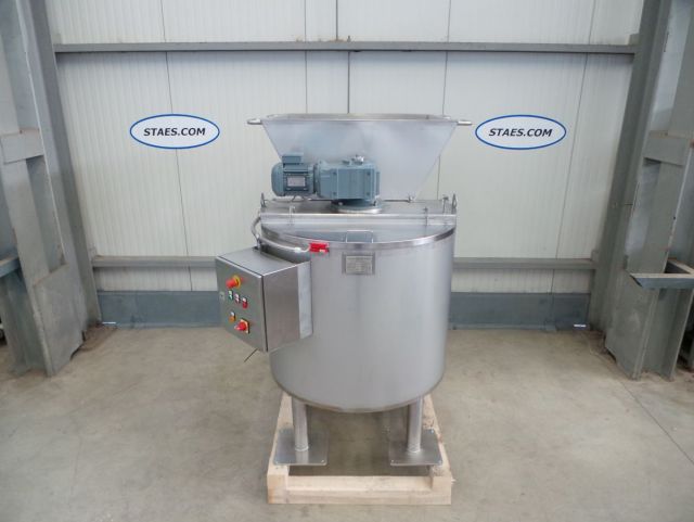 1 x 520L AISI304 cuve agité pour le chocolat; échangeur thermique; isolation; trémie