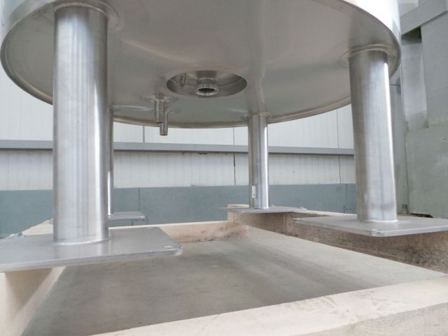 1 x 520L AISI304 cuve agité pour le chocolat; échangeur thermique; isolation; trémie