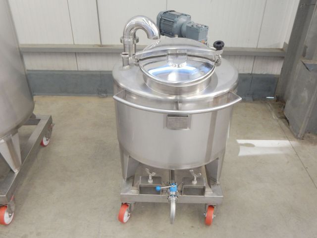 1 x 300L & 1 x 1.000L AISI316 cuve de mélange en acier inoxydable; échangeur thermique