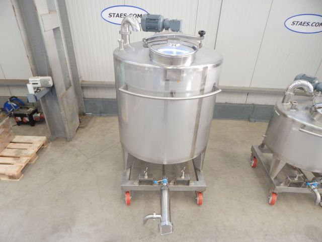 1 x 300L & 1 x 1.000L AISI316 cuve de mélange en acier inoxydable; échangeur thermique