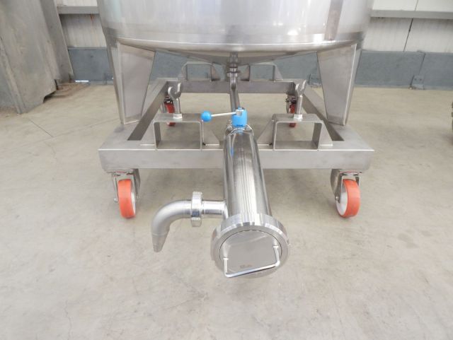 1 x 300L & 1 x 1.000L AISI316 cuve de mélange en acier inoxydable; échangeur thermique