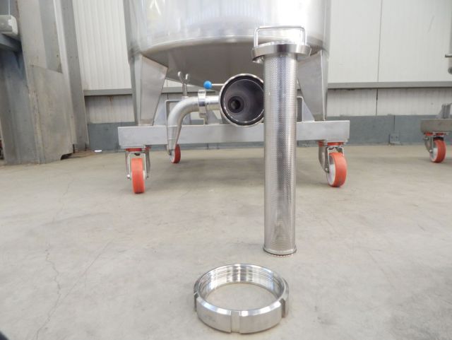 1 x 300L & 1 x 1.000L AISI316 cuve de mélange en acier inoxydable; échangeur thermique