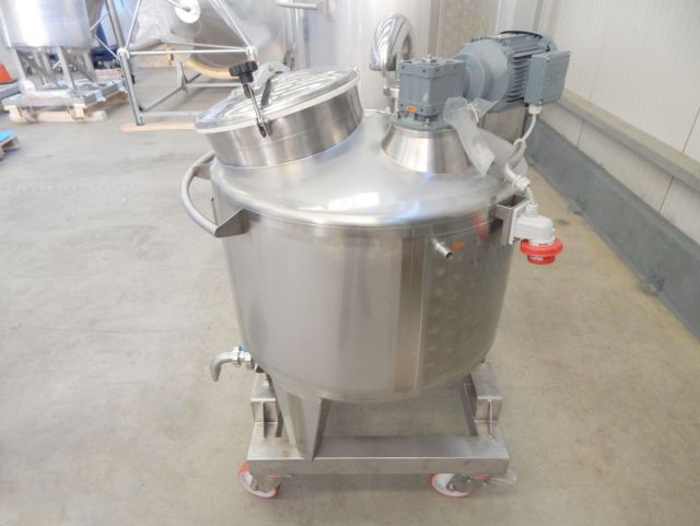 1 x 300L & 1 x 1.000L AISI316 cuve de mélange en acier inoxydable; échangeur thermique