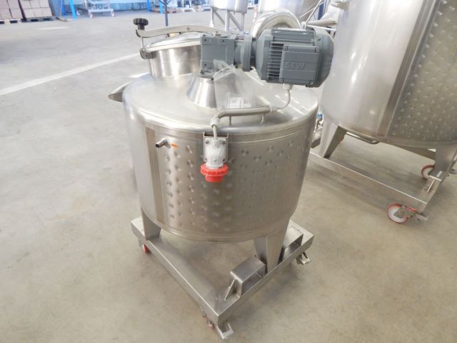 1 x 300L & 1 x 1.000L AISI316 cuve de mélange en acier inoxydable; échangeur thermique