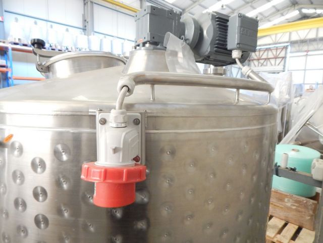 1 x 300L & 1 x 1.000L AISI316 cuve de mélange en acier inoxydable; échangeur thermique