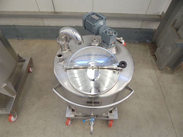 1 x 300L & 1 x 1.000L AISI316 cuve de mélange en acier inoxydable; échangeur thermique