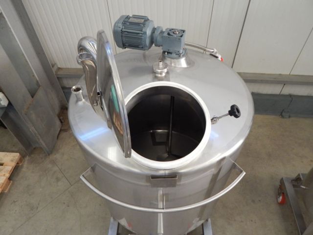 1 x 300L & 1 x 1.000L AISI316 cuve de mélange en acier inoxydable; échangeur thermique