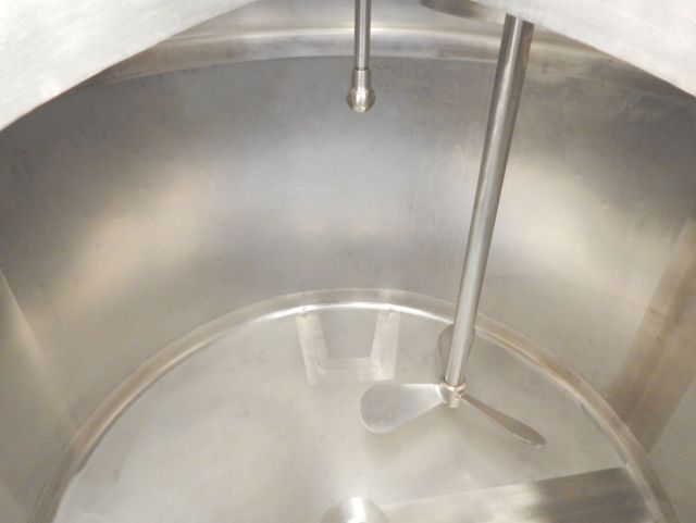 1 x 300L & 1 x 1.000L AISI316 cuve de mélange en acier inoxydable; échangeur thermique