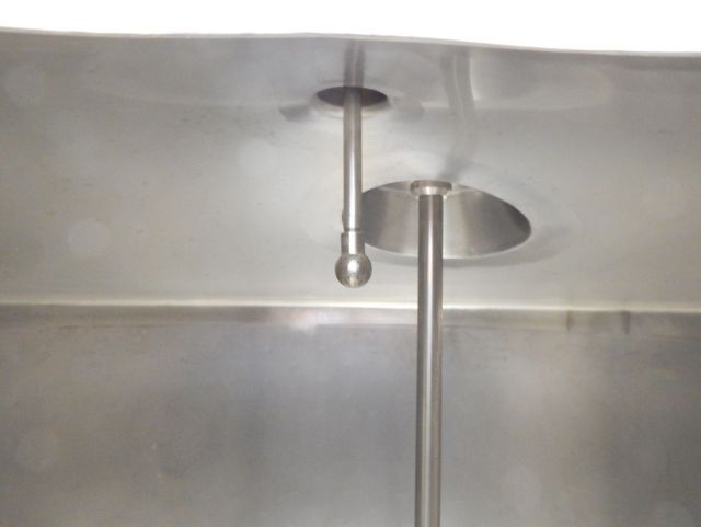 1 x 300L & 1 x 1.000L AISI316 cuve de mélange en acier inoxydable; échangeur thermique