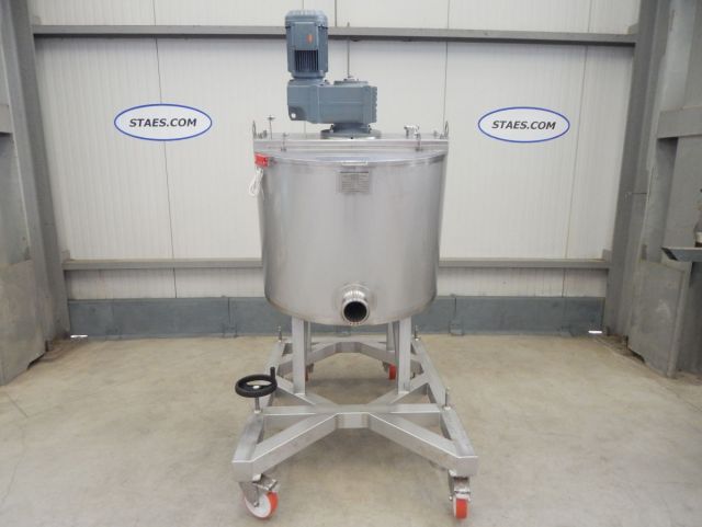 2 x 300L AISI304 cuve agitée pour le chocolat; échangeur thermique; isolation