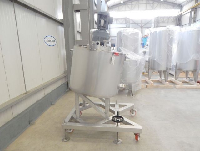 2 x 300L AISI304 cuve agitée pour le chocolat; échangeur thermique; isolation