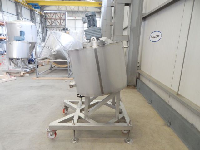 2 x 300L AISI304 cuve agitée pour le chocolat; échangeur thermique; isolation